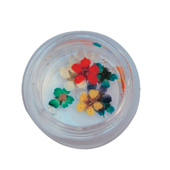 Nail Art Flowers, tin with 10 pcs, Spring